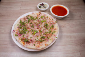 Onion Chilli Uthappam